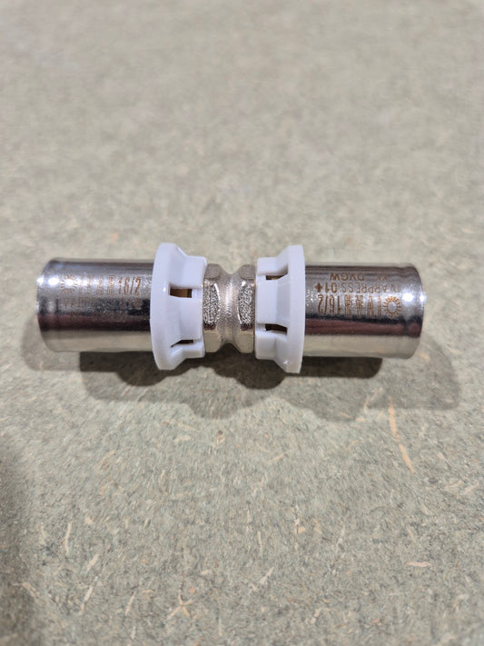 Pressfitting-Kupplung 16 x 2 mm für 16mm MV-Rohr