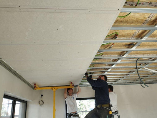 Simplytherm Deckenheizung Trockenbau Fix Platten mit Heizungsrohr