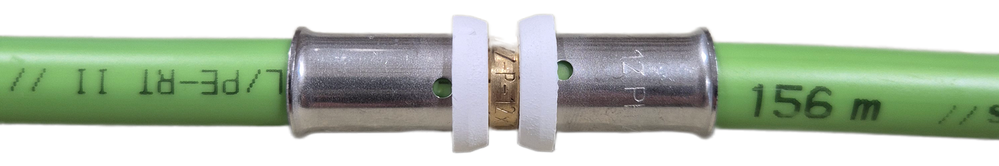 Pressfitting-Kupplung 12 x 1,4 mm für 12mm MV-Rohr