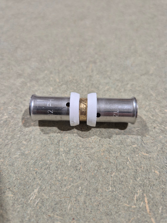 Pressfitting-Kupplung 12 x 1,4 mm für 12mm MV-Rohr