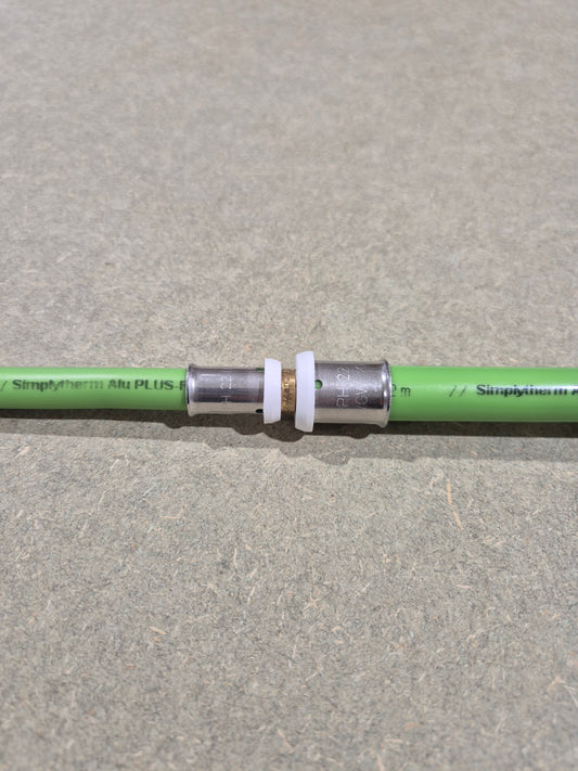 Pressfitting-Kupplung 12 auf 16 x 2 mm für 12mm auf 16mm MV-Rohr